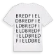 Bredfield ordlek t-shirt