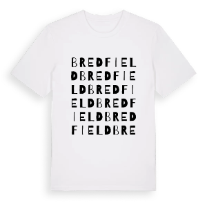 Bredfield ordlek t-shirt – ekologisk bomull t-shirt från Pinshirt