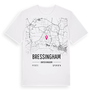 Bressingham karta t-shirt – ekologisk bomull t-shirt från Pinshirt