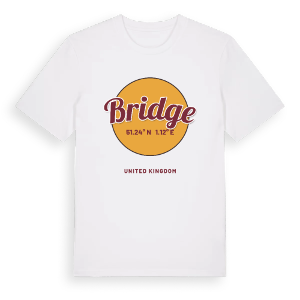 Bridge cirkel t-shirt – ekologisk bomull t-shirt från Pinshirt