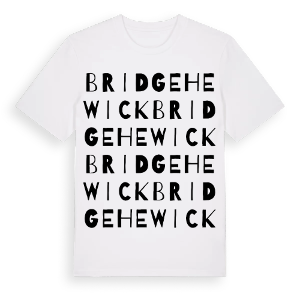 Bridge Hewick ordlek t-shirt – ekologisk bomull t-shirt från Pinshirt