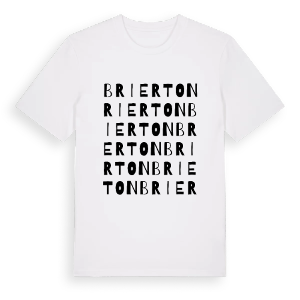 Brierton ordlek t-shirt – ekologisk bomull t-shirt från Pinshirt