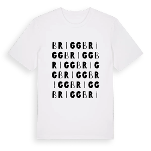 Brigg ordlek t-shirt – ekologisk bomull t-shirt från Pinshirt