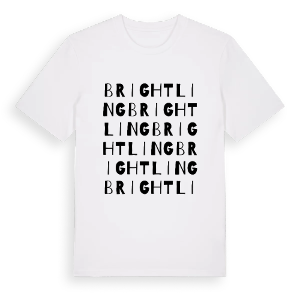 Brightling ordlek t-shirt – ekologisk bomull t-shirt från Pinshirt