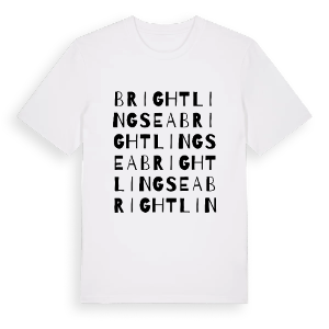Brightlingsea ordlek t-shirt – ekologisk bomull t-shirt från Pinshirt