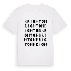 Brighton ordlek t-shirt – ekologisk bomull t-shirt från Pinshirt