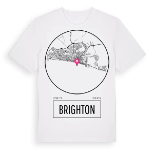 Brighton t-shirt – ekologisk bomull t-shirt från Pinshirt
