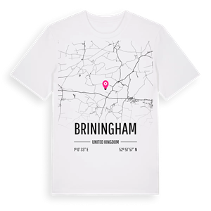 Briningham karta t-shirt – ekologisk bomull t-shirt från Pinshirt