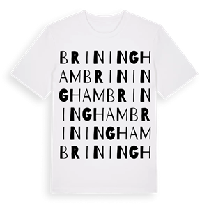 Briningham ordlek t-shirt – ekologisk bomull t-shirt från Pinshirt