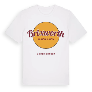 Brixworth cirkel t-shirt – ekologisk bomull t-shirt från Pinshirt