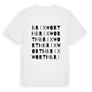 Brixworth ordlek t-shirt – ekologisk bomull t-shirt från Pinshirt