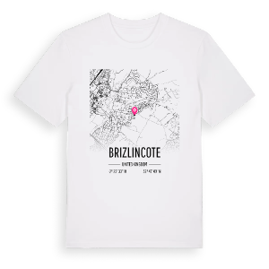 Brizlincote karta t-shirt – ekologisk bomull t-shirt från Pinshirt