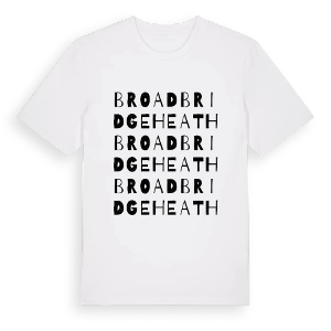 Broadbridge Heath ordlek t-shirt – ekologisk bomull t-shirt från Pinshirt