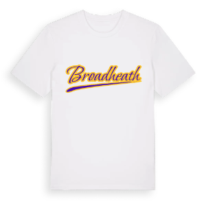 Broadheath baseball t-shirt – ekologisk bomull t-shirt från Pinshirt