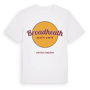 Broadheath cirkel t-shirt – ekologisk bomull t-shirt från Pinshirt