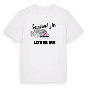 Någon i Broadland älskar mig t-shirt – ekologisk bomull t-shirt från Pinshirt