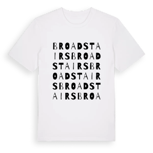 Broadstairs ordlek t-shirt – ekologisk bomull t-shirt från Pinshirt