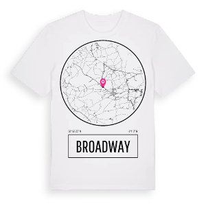 Broadway t-shirt – ekologisk bomull t-shirt från Pinshirt