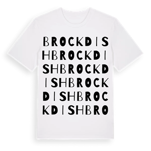 Brockdish ordlek t-shirt – ekologisk bomull t-shirt från Pinshirt