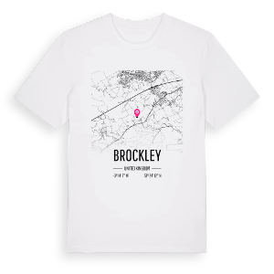 Brockley karta t-shirt – ekologisk bomull t-shirt från Pinshirt