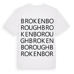 Brokenborough ordlek t-shirt – ekologisk bomull t-shirt från Pinshirt