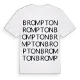 Brompton ordlek t-shirt