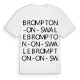 Brompton-on-Swale ordlek t-shirt