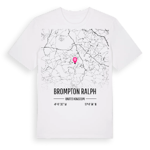 Brompton Ralph karta t-shirt – ekologisk bomull t-shirt från Pinshirt