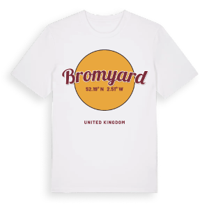 Bromyard cirkel t-shirt – ekologisk bomull t-shirt från Pinshirt