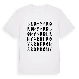 Bromyard ordlek t-shirt – ekologisk bomull t-shirt från Pinshirt