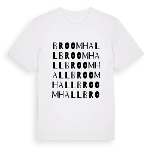 Broomhall ordlek t-shirt – ekologisk bomull t-shirt från Pinshirt