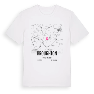 Broughton karta t-shirt – ekologisk bomull t-shirt från Pinshirt