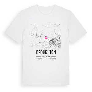 Broughton karta t-shirt – ekologisk bomull t-shirt från Pinshirt