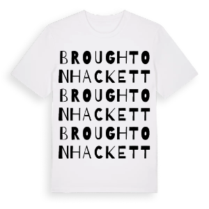 Broughton Hackett ordlek t-shirt – ekologisk bomull t-shirt från Pinshirt
