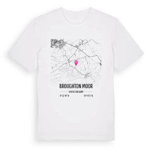 Broughton Moor karta t-shirt – ekologisk bomull t-shirt från Pinshirt
