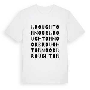 Broughton Moor ordlek t-shirt – ekologisk bomull t-shirt från Pinshirt