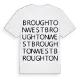 Broughton West ordlek t-shirt
