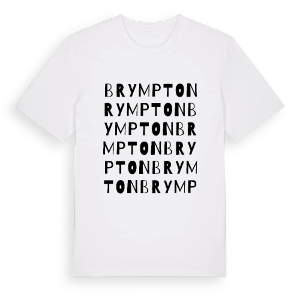 Brympton ordlek t-shirt – ekologisk bomull t-shirt från Pinshirt