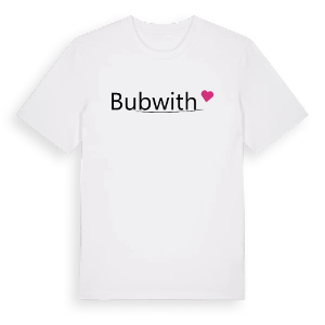 Bubwith hjärta t-shirt – ekologisk bomull t-shirt från Pinshirt