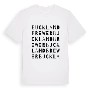 Buckland Brewer ordlek t-shirt – ekologisk bomull t-shirt från Pinshirt
