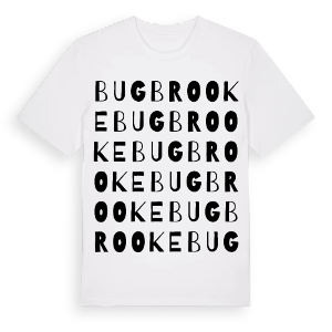 Bugbrooke ordlek t-shirt – ekologisk bomull t-shirt från Pinshirt