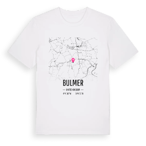 Bulmer karta t-shirt – ekologisk bomull t-shirt från Pinshirt