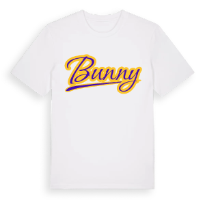 Bunny baseball t-shirt – ekologisk bomull t-shirt från Pinshirt
