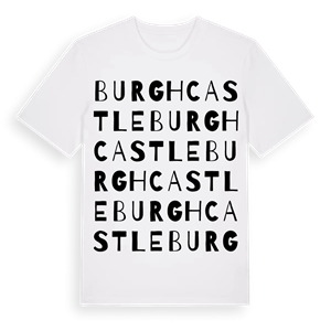 Burgh Castle ordlek t-shirt – ekologisk bomull t-shirt från Pinshirt
