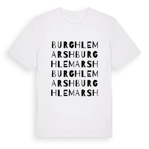 Burgh Le Marsh ordlek t-shirt – ekologisk bomull t-shirt från Pinshirt