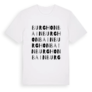 Burgh on Bain ordlek t-shirt – ekologisk bomull t-shirt från Pinshirt