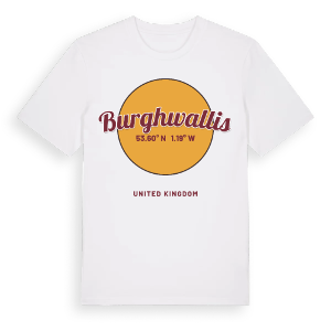Burghwallis cirkel t-shirt – ekologisk bomull t-shirt från Pinshirt