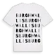Burghwallis ordlek t-shirt