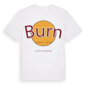 Burn cirkel t-shirt – ekologisk bomull t-shirt från Pinshirt