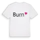 Burn hjärta t-shirt